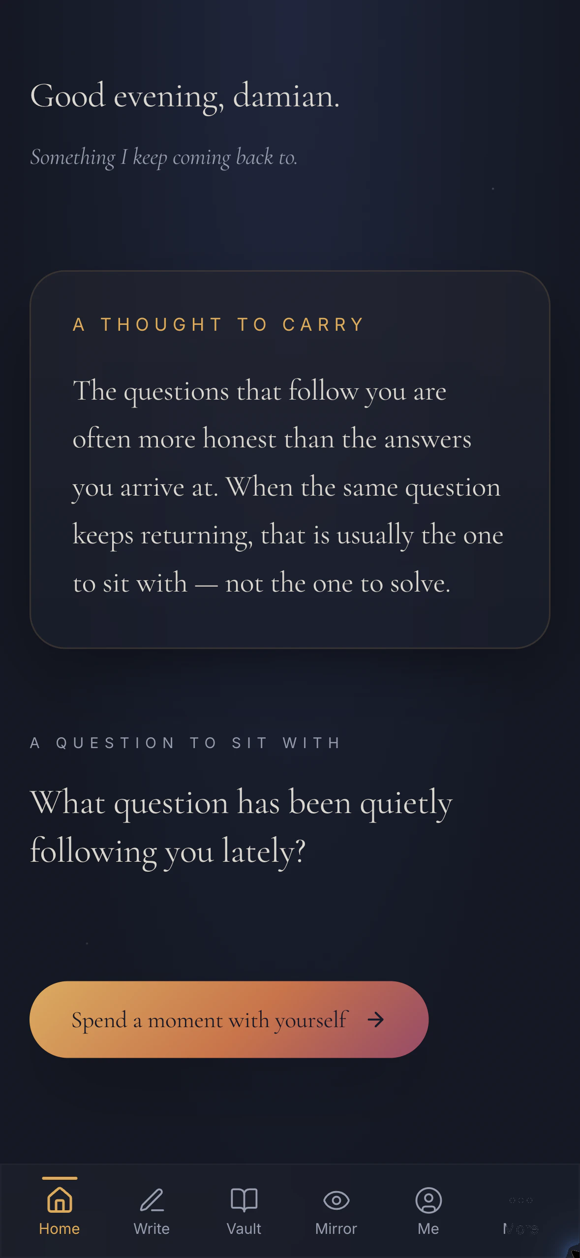 DAWN Vault journal for your inner world 截图