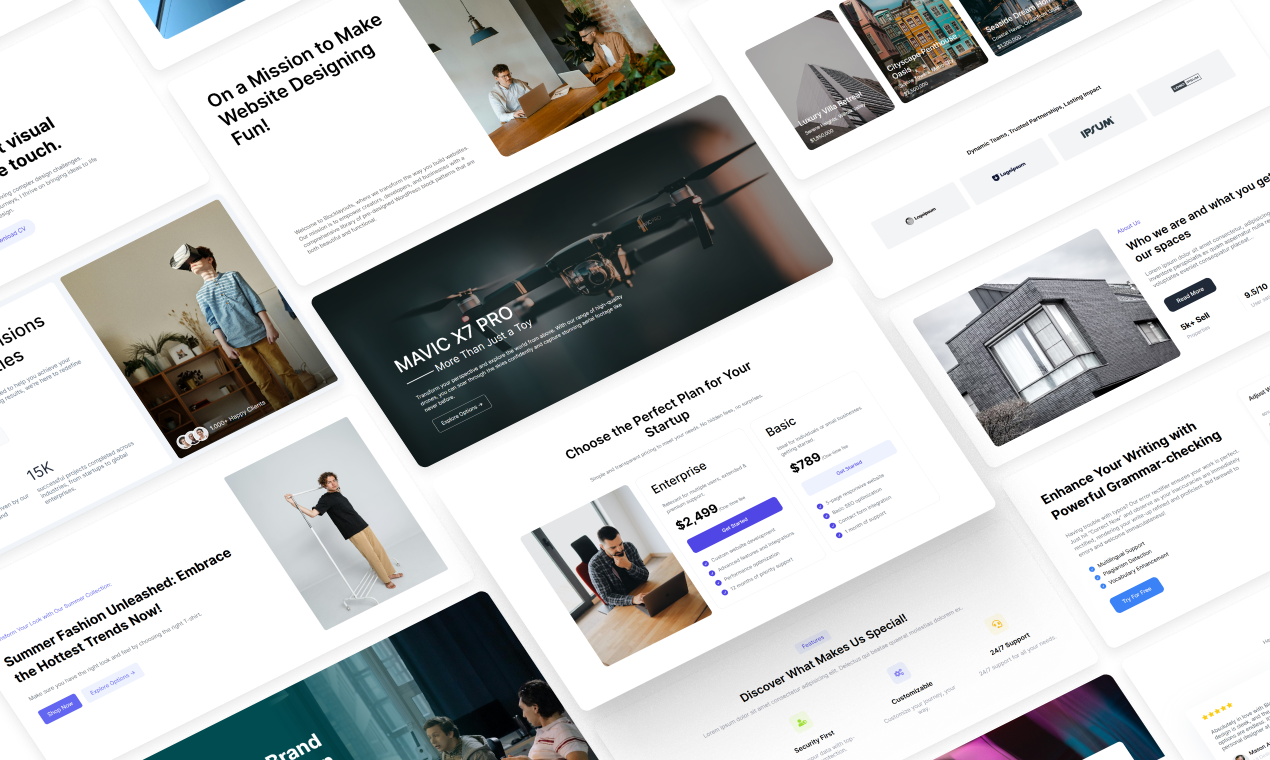 BlockLayouts - Biblioteca de patrones de WordPress prediseñada (sin complementos) media 2