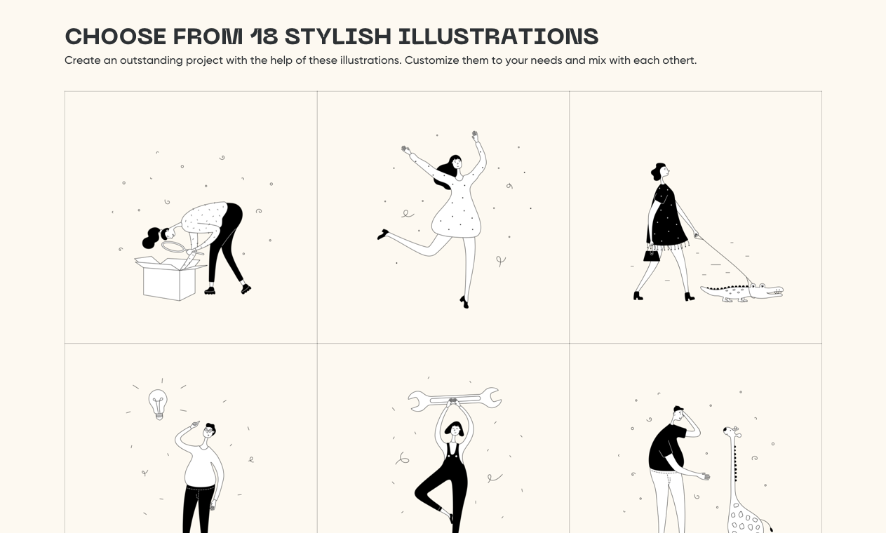 Tall People Illustrations gallery image