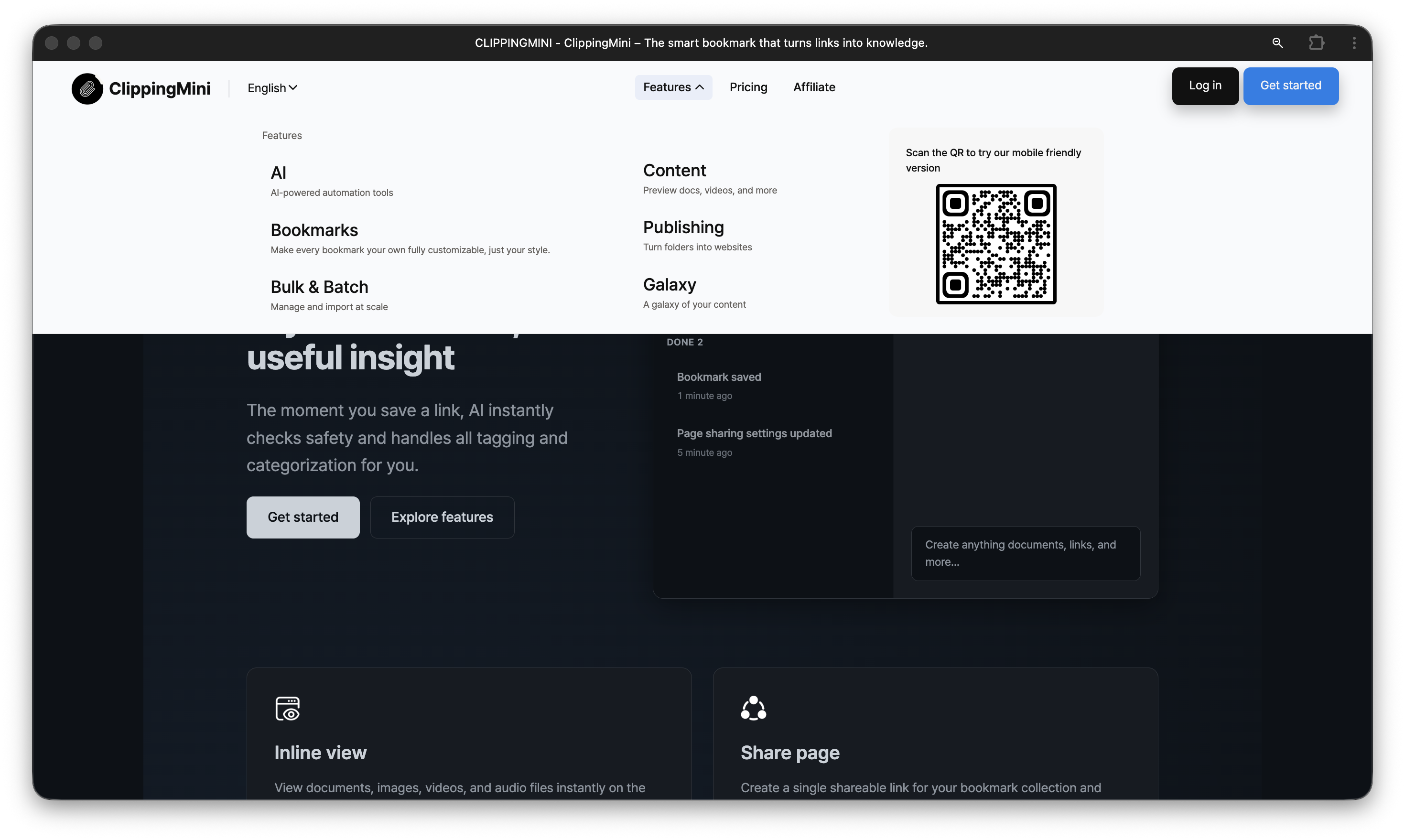 ClippingMini - Screenshot 3 showing product features and functionality
