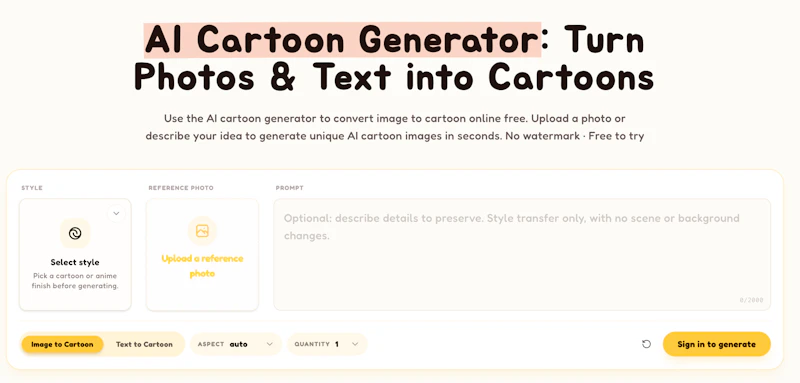 AI Cartoon Generator screenshot 2