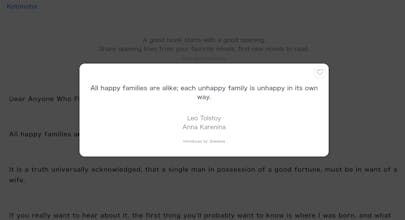 A good novel starts with a good opening gallery image