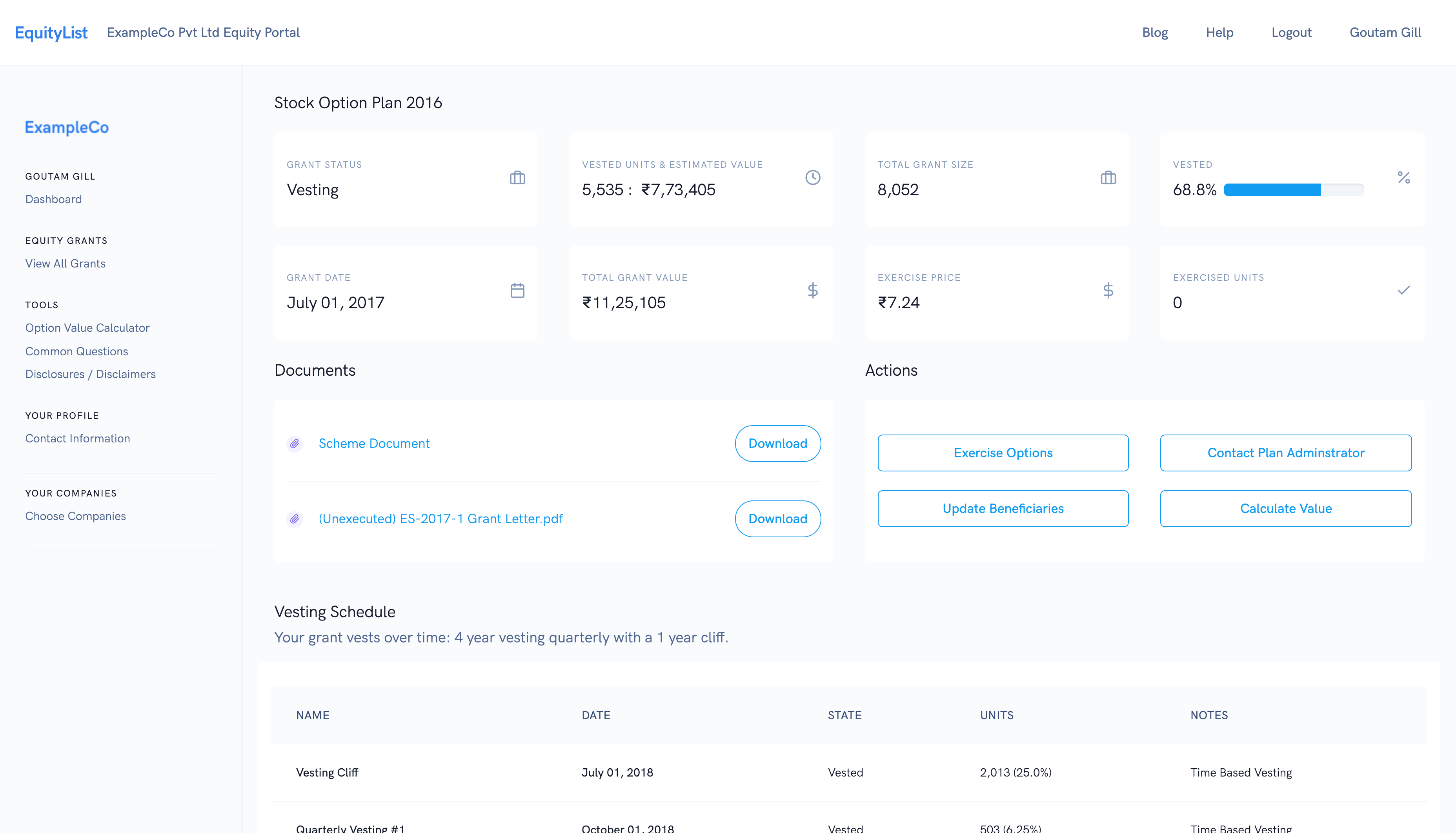 EquityList gallery image
