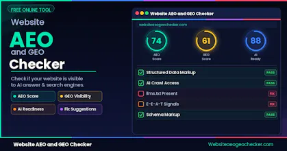 Website AEO and GEO Checker gallery image