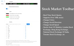 Stock Market Toolbar - Real Time Tracker media 2