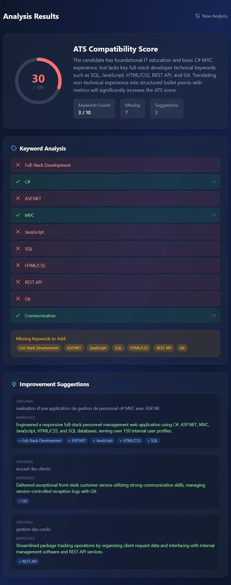 Resume Optimizer screenshot 3