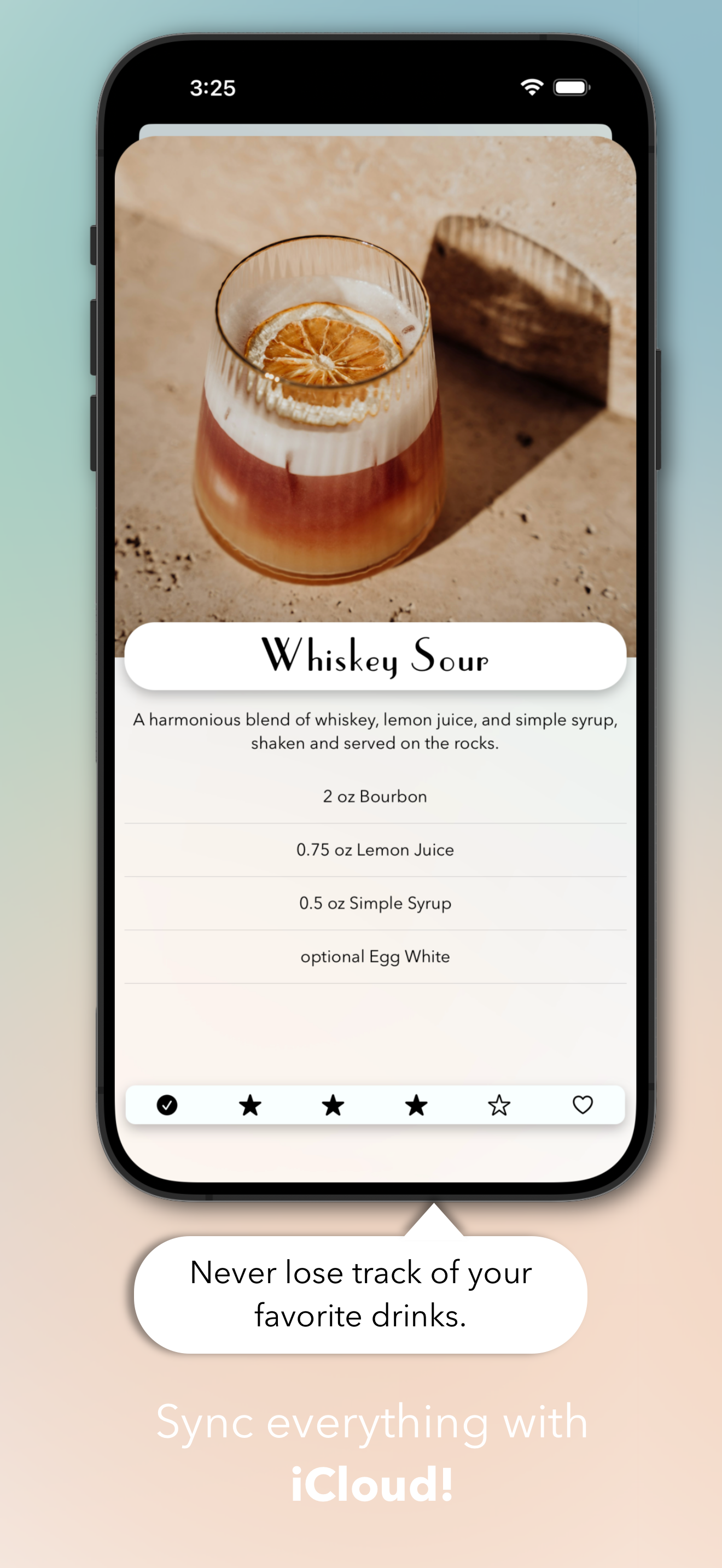 Compañero de mezcla - Diario de bebidas personales: aplicación como Untappd pero para cócteles media 5
