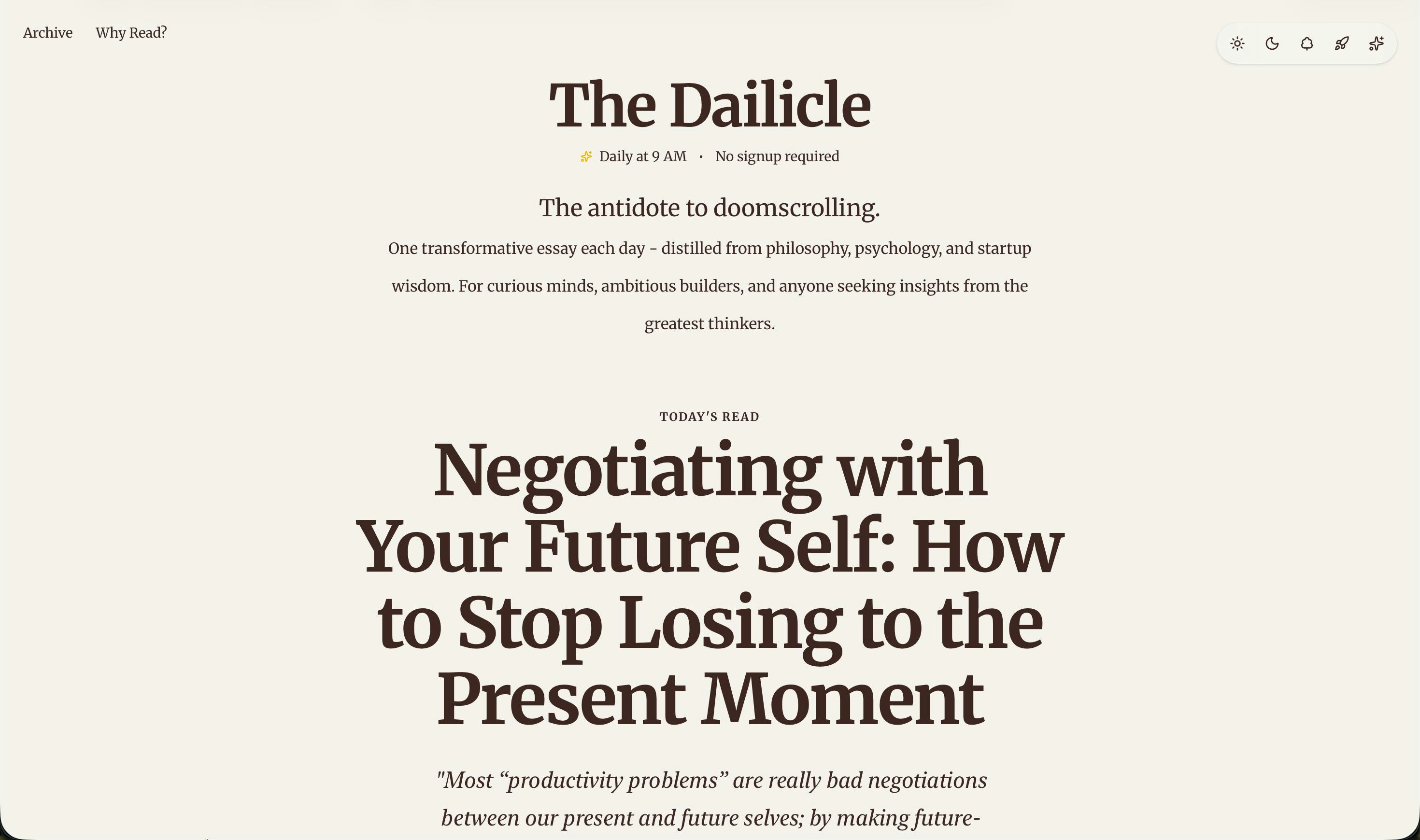 The Dailicle