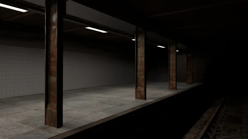 Subway Station-Assembled Interior Scene screenshot 5