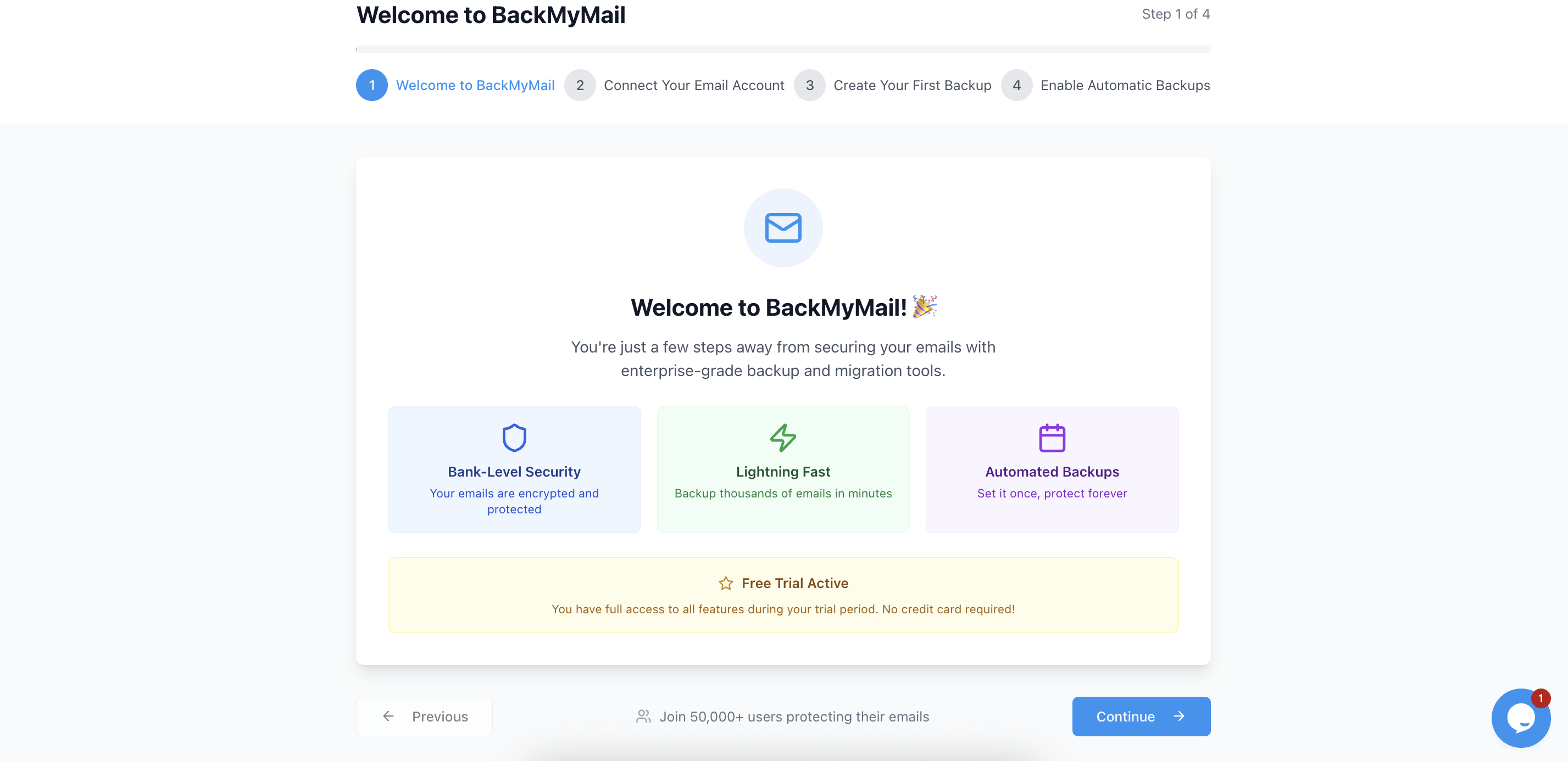 Media BackMyMail - An toàn, sao lưu và di chuyển email của bạn.tự động 2