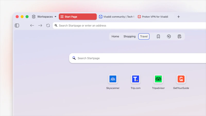 Vivaldi 8.0 screenshot 2