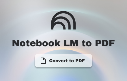 Notebooklm to PDF logo