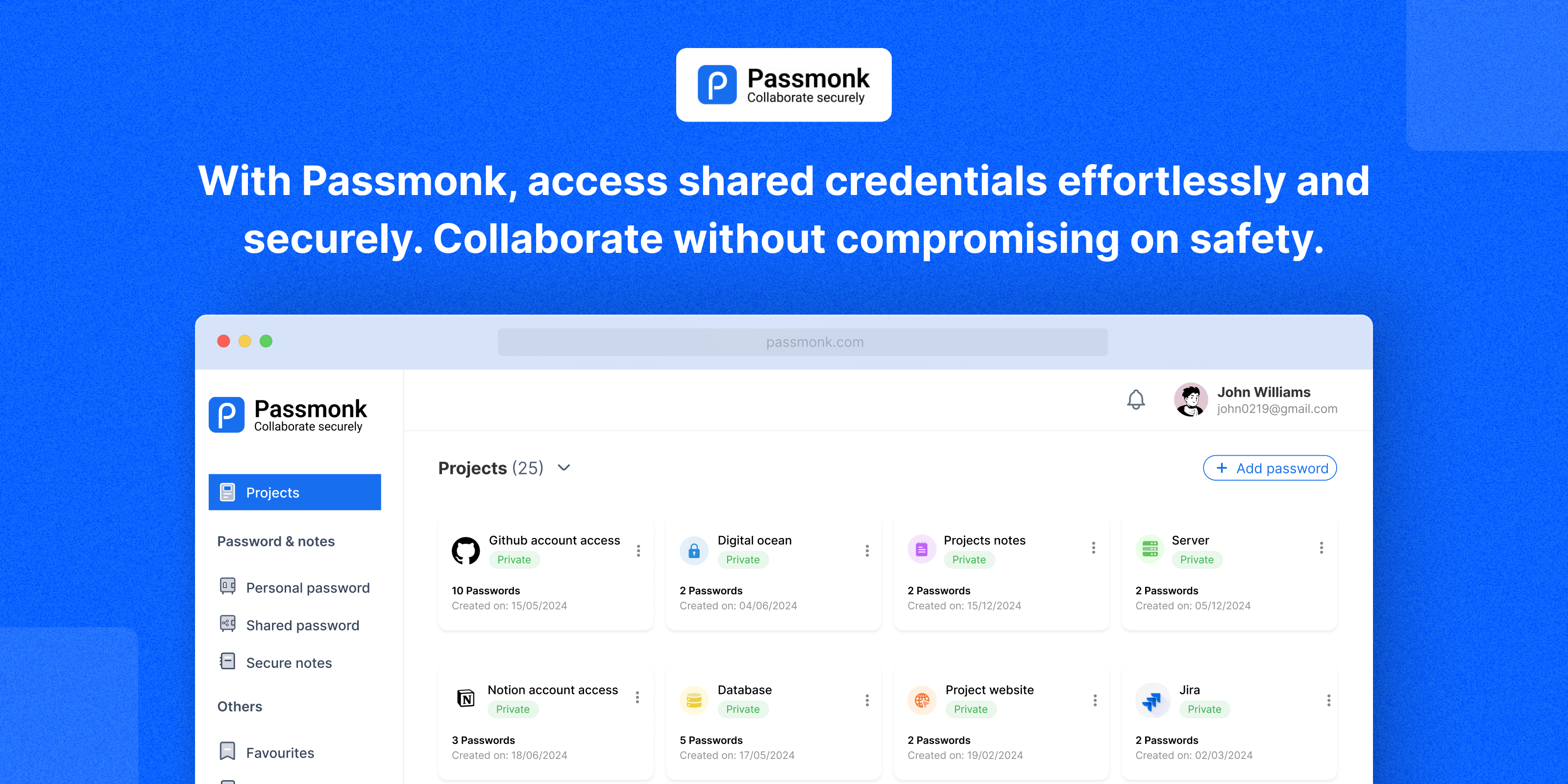 passmonk - Secure Password Manager สำหรับการทำงานร่วมกันของทีมอย่างง่ายดาย media 2