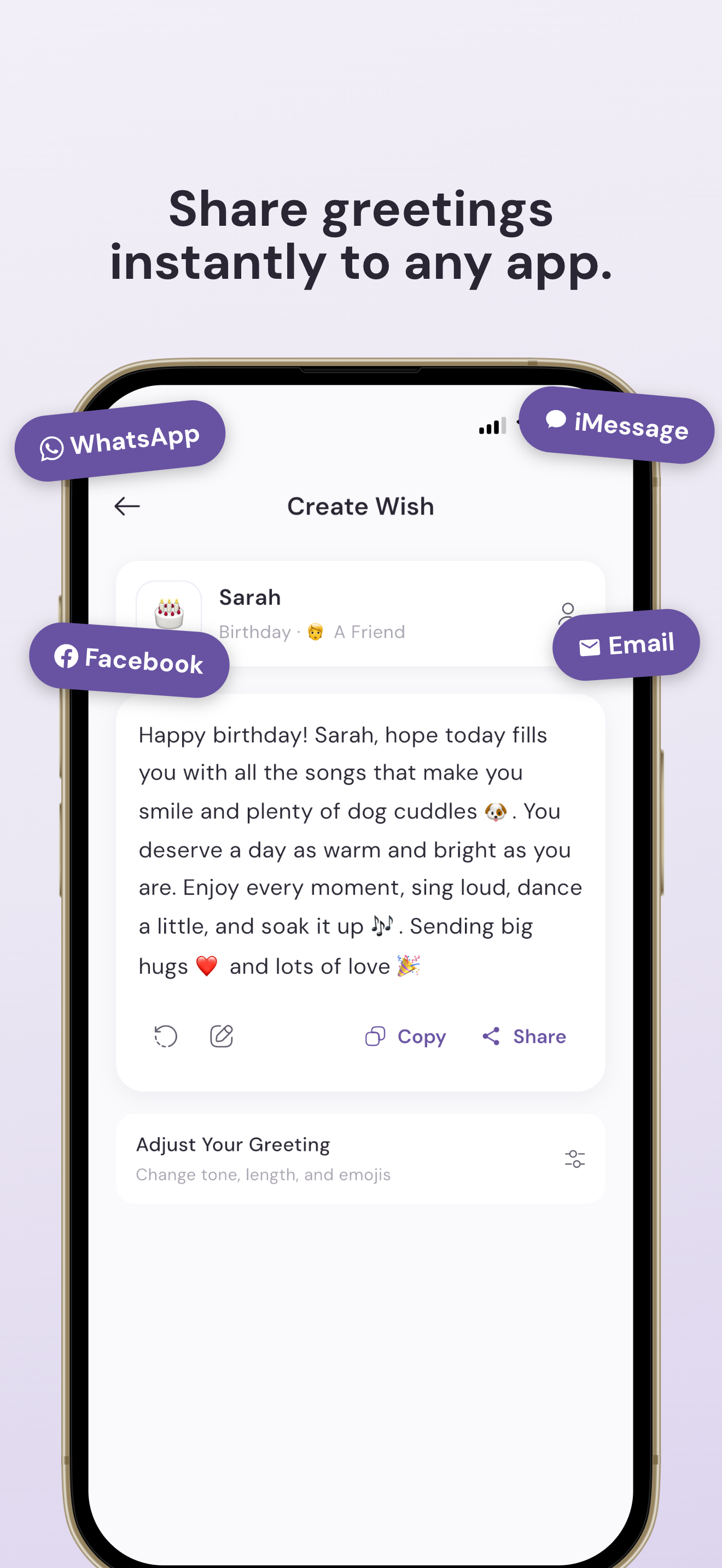 WishDay: AI Occasion Reminders & Wishes gallery image