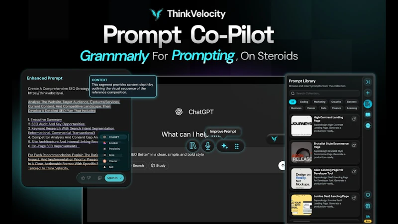 Velocity 2.0 Prompt Co-Pilot screenshot 1 (video preview)