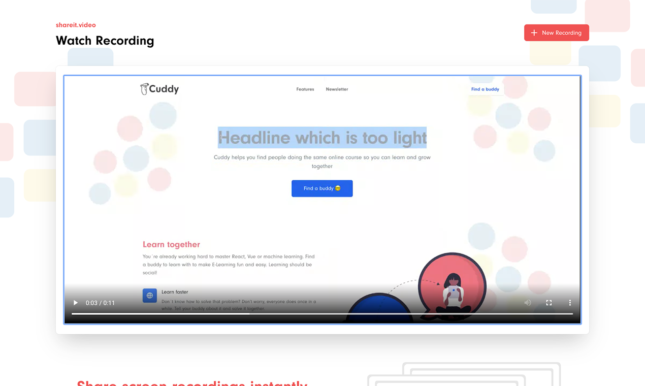 Share Screen Recordings gallery image