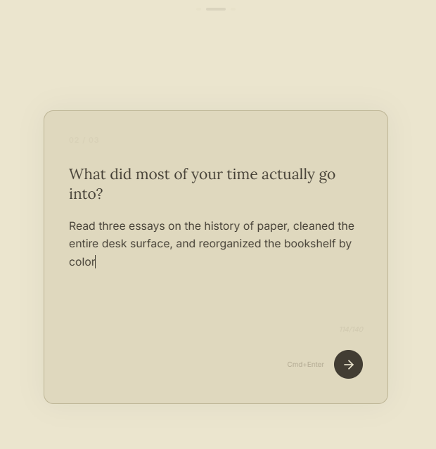 Distraction Receipt - Screenshot 5 showing product features and functionality