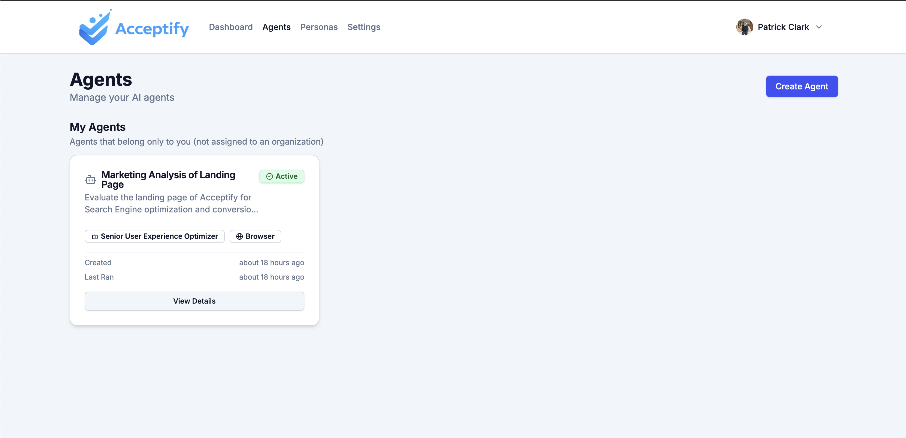 Acceptify - Screenshot 3 showing product features and functionality