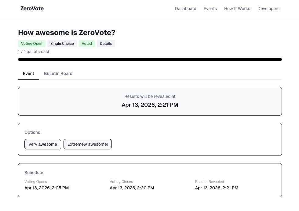 ZeroVote gallery image