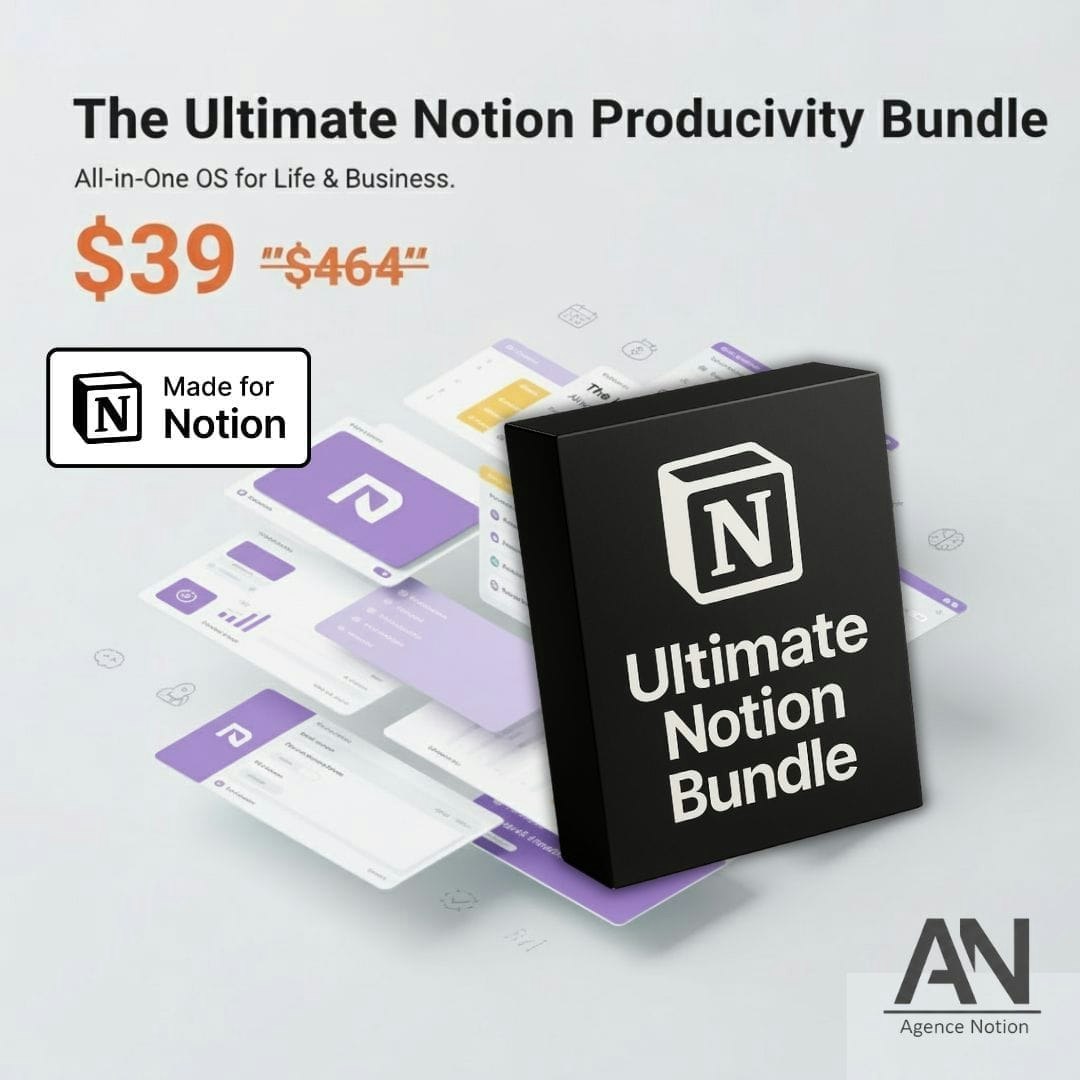 Notion Ultimate Bundle — 20 Templates gallery image