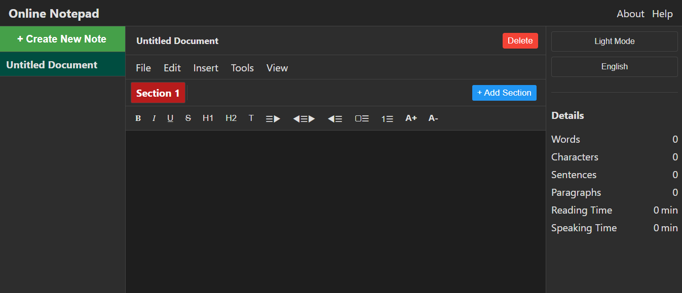 Online Notepad gallery image