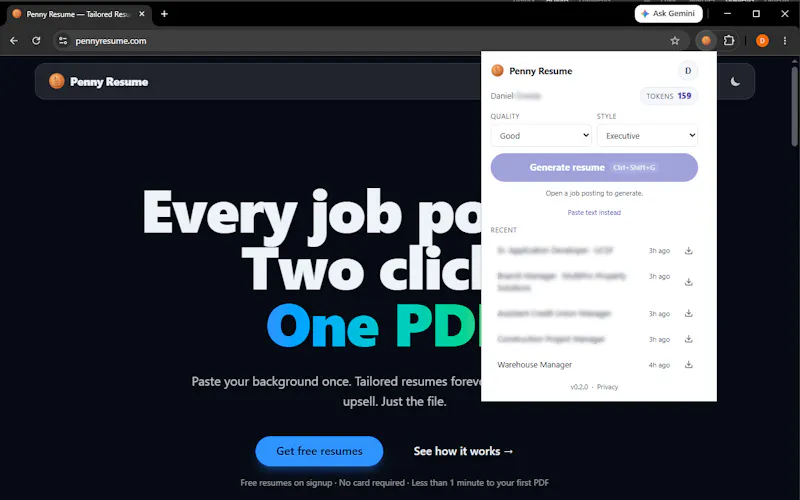 Penny Resume screenshot 4