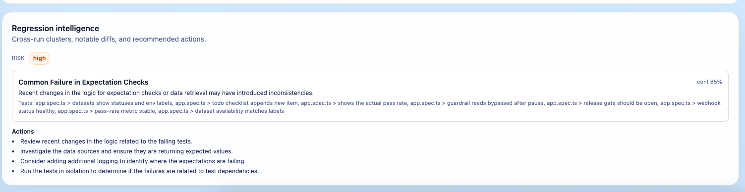 SentinelQA - Main product screenshot demonstrating key features and user interface