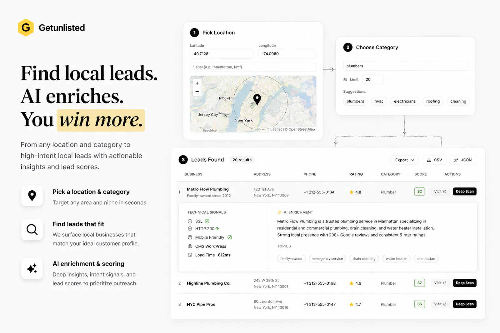 Getunlisted screenshot 1