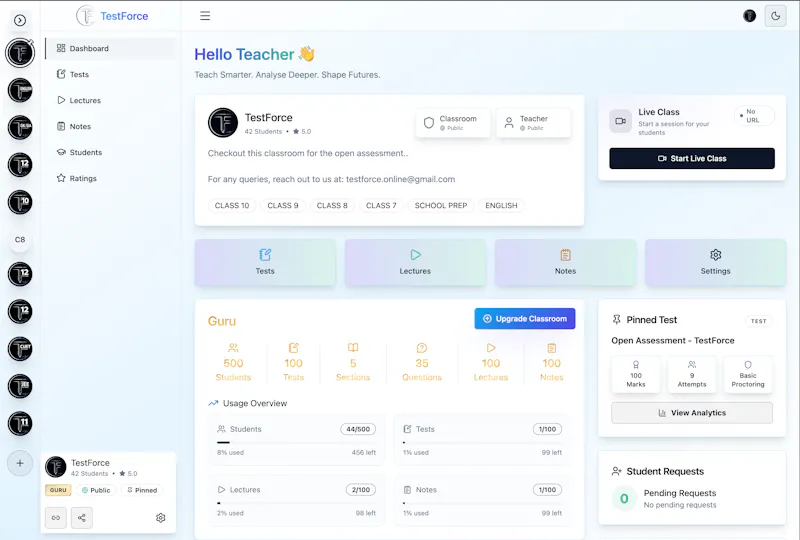 TestForce Teacher screenshot 2