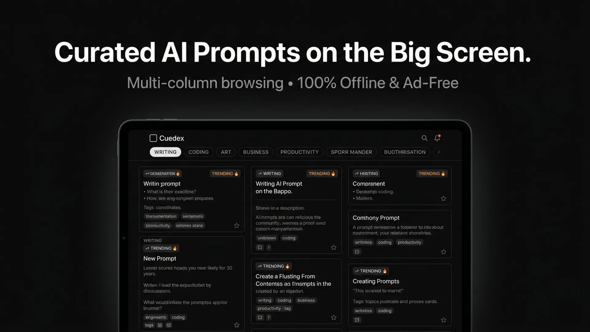 Cuedex: AI Prompt Library gallery image