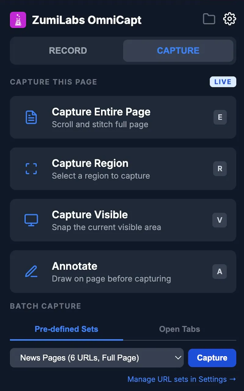 ZumiLabs OmniCapt screenshot 2