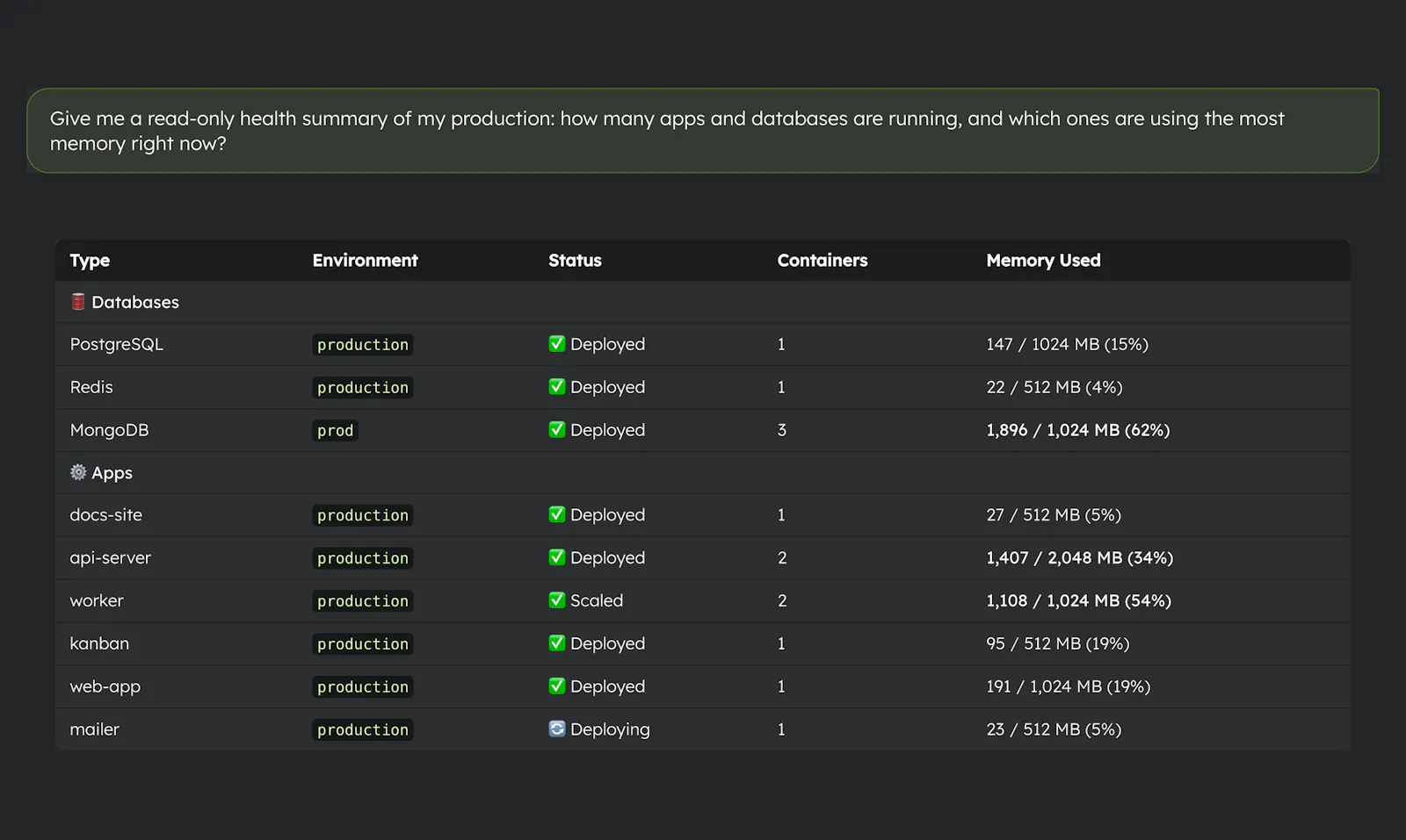 Platform screenshot 2
