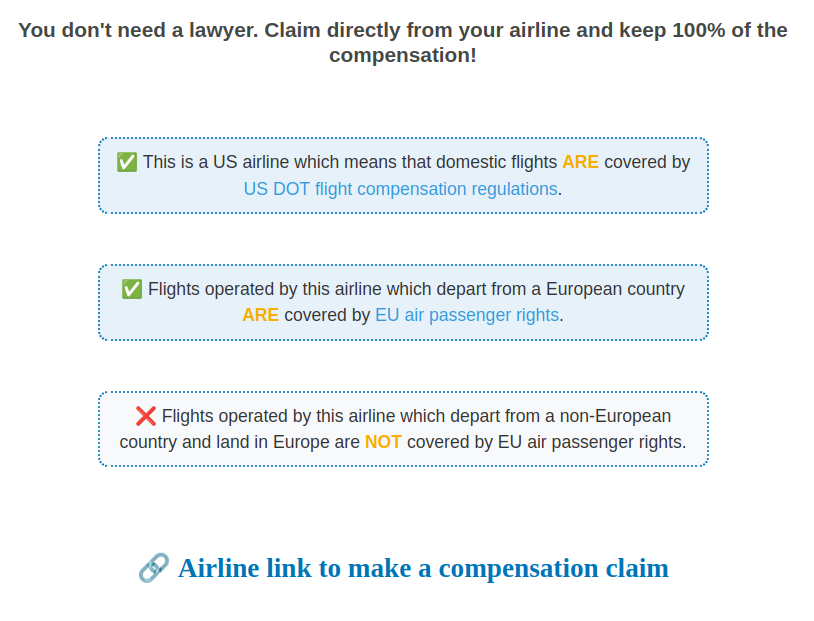 Média Liens de compensation de vol - La compensation des compagnies aériennes relie tout en un seul endroit 3