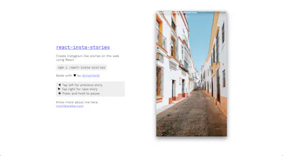 React Insta Stories gallery image