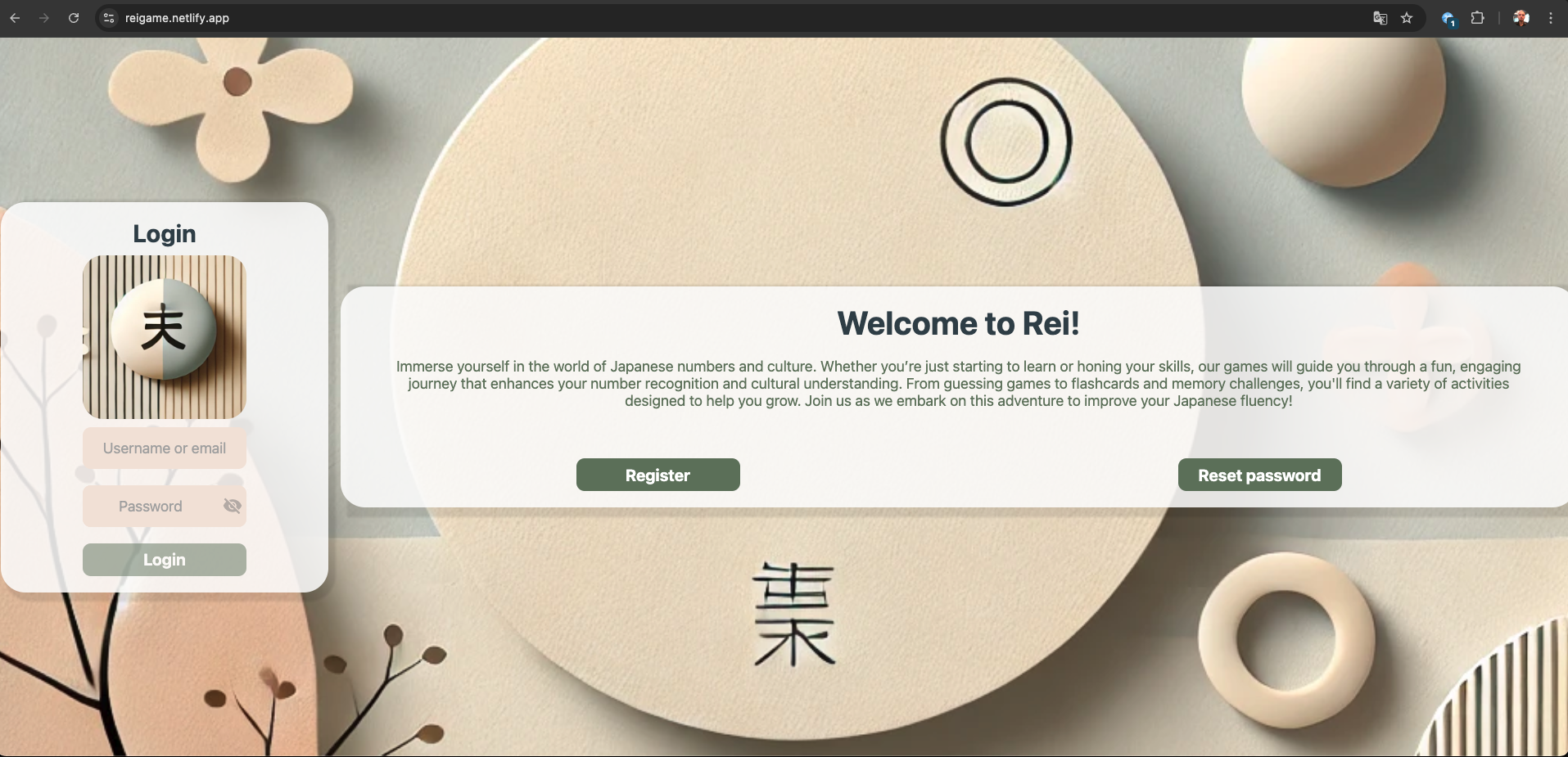 Rei Japanese number learning gallery image