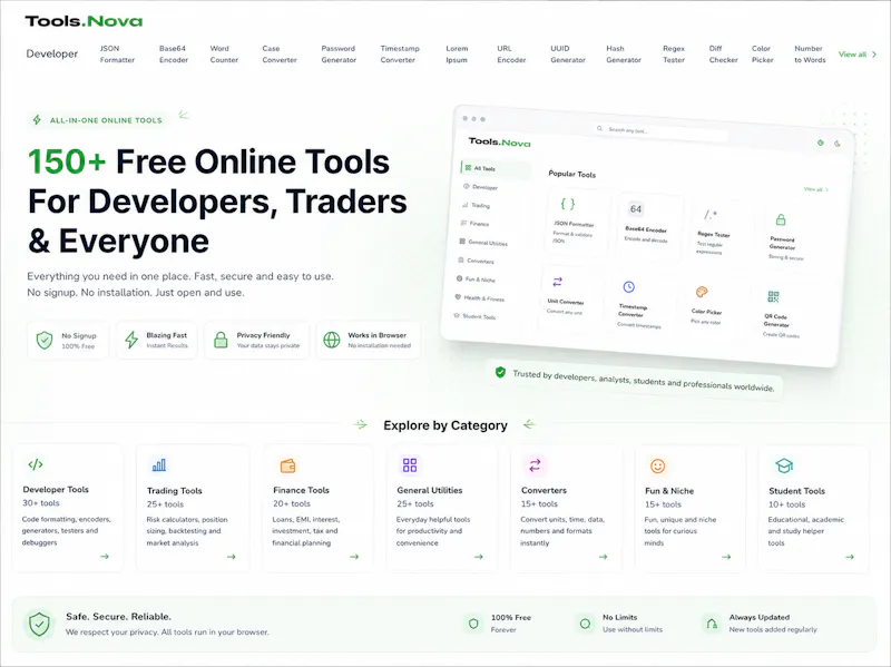 ToolsNova screenshot 1