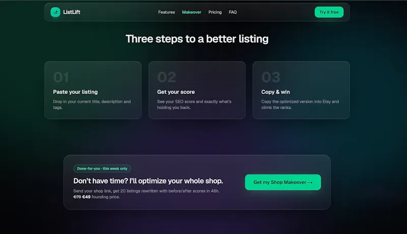 ListLift screenshot 2