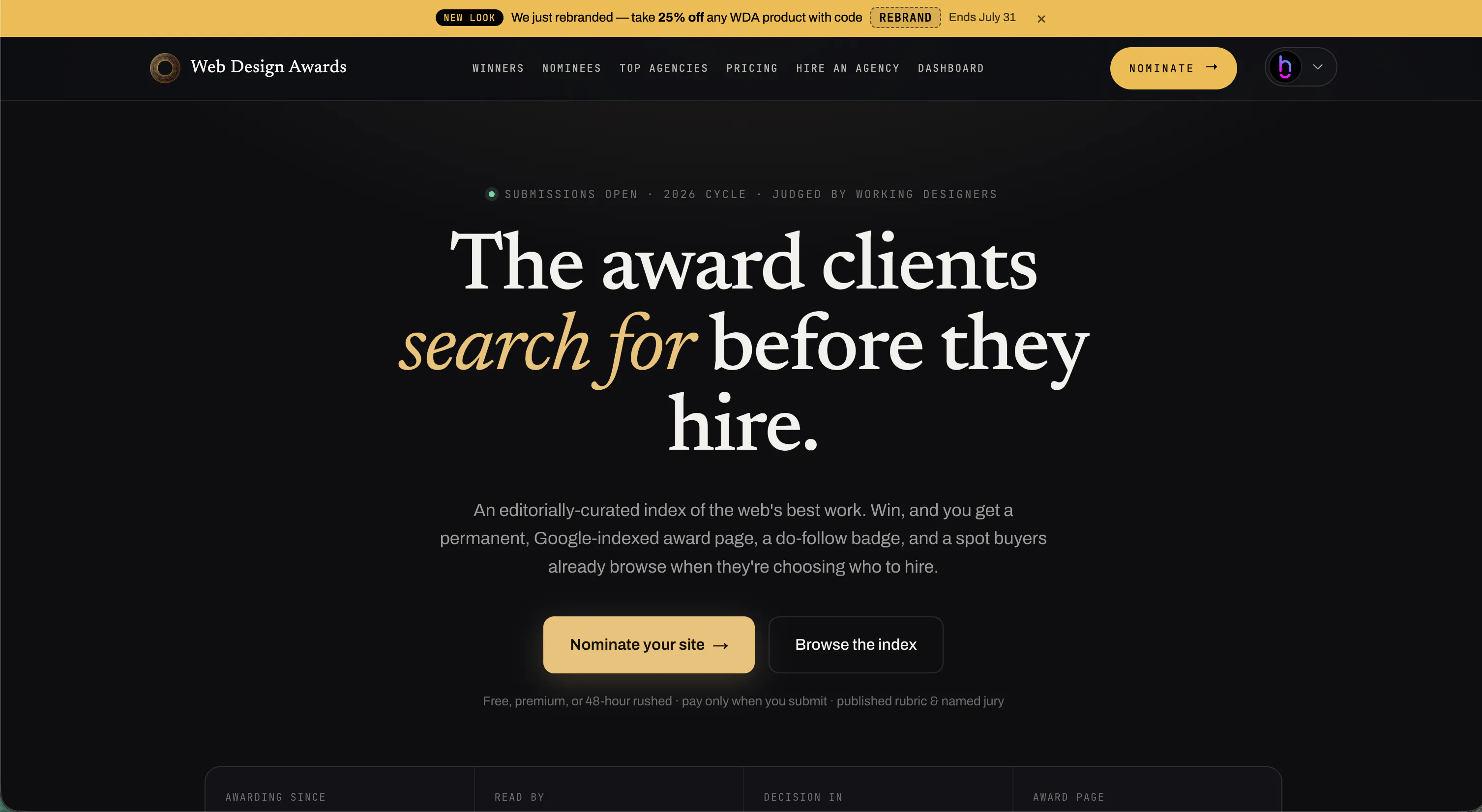 Web Design Awards gallery image