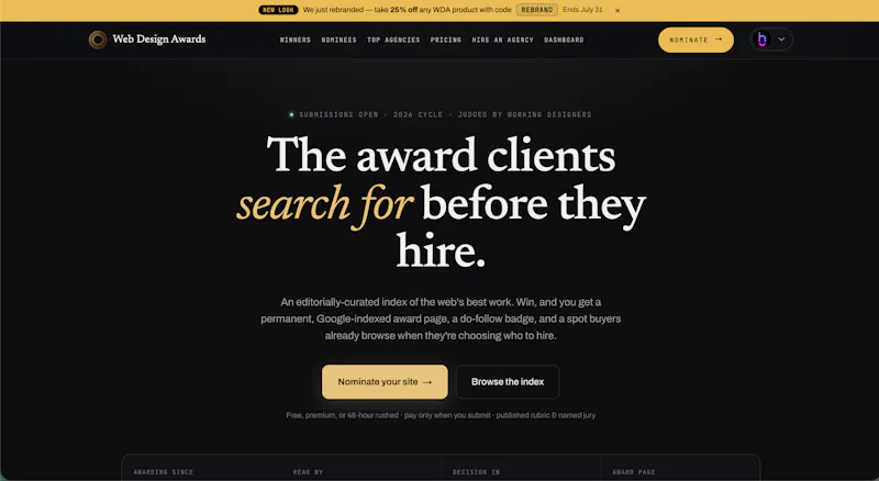 Web Design Awards screenshot 1