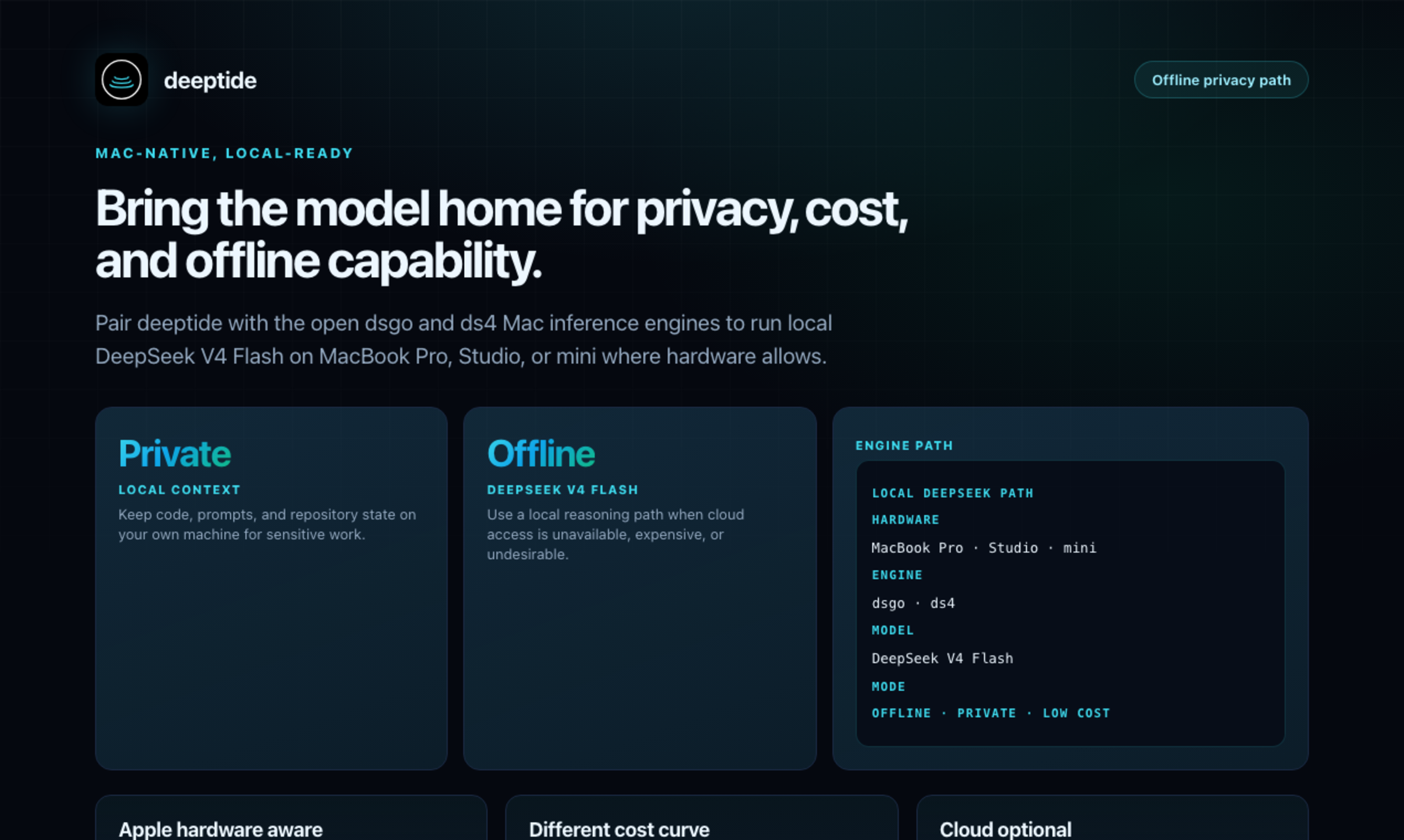 Deeptide -A Native DeepSeek Coding Agent gallery image