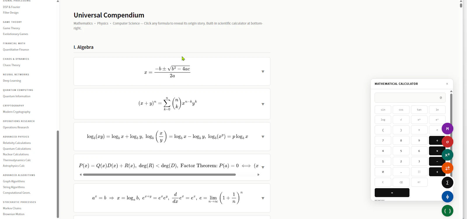 Mathematics  Physics  Computer Science screenshot 2