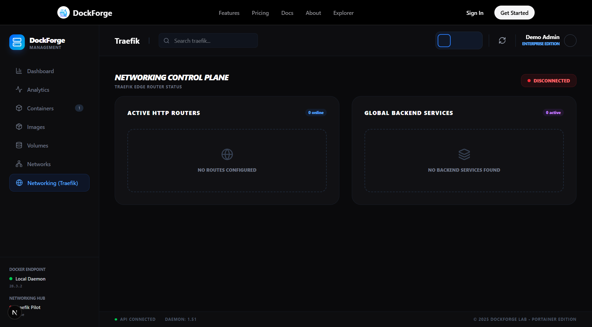 Dock Forge Docker Hosting Control Panel gallery image