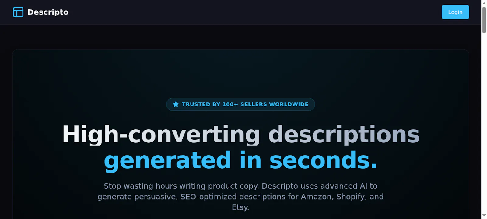 Descripto screenshot 1