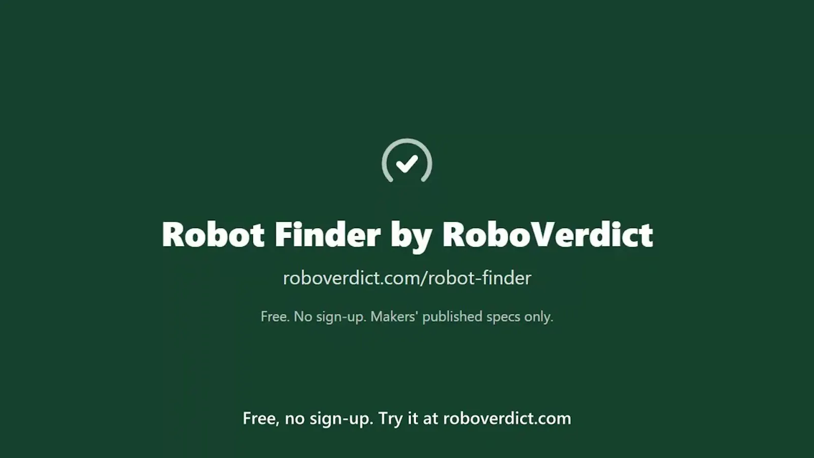 Robot Finder by RoboVerdict screenshot 1 (video preview)
