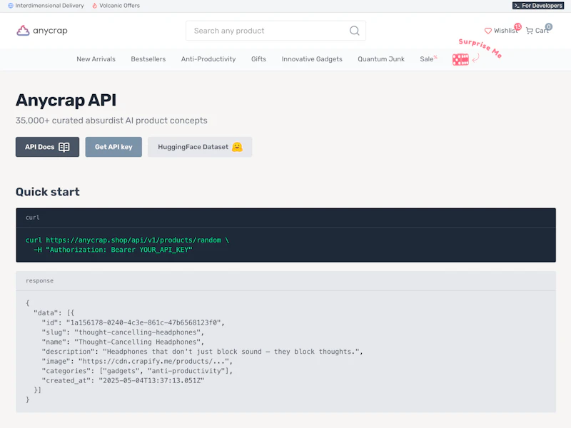 Anycrap — The Store of Infinite Products screenshot 3