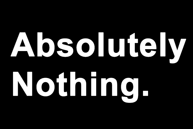 Absolutely Nothing. gallery image