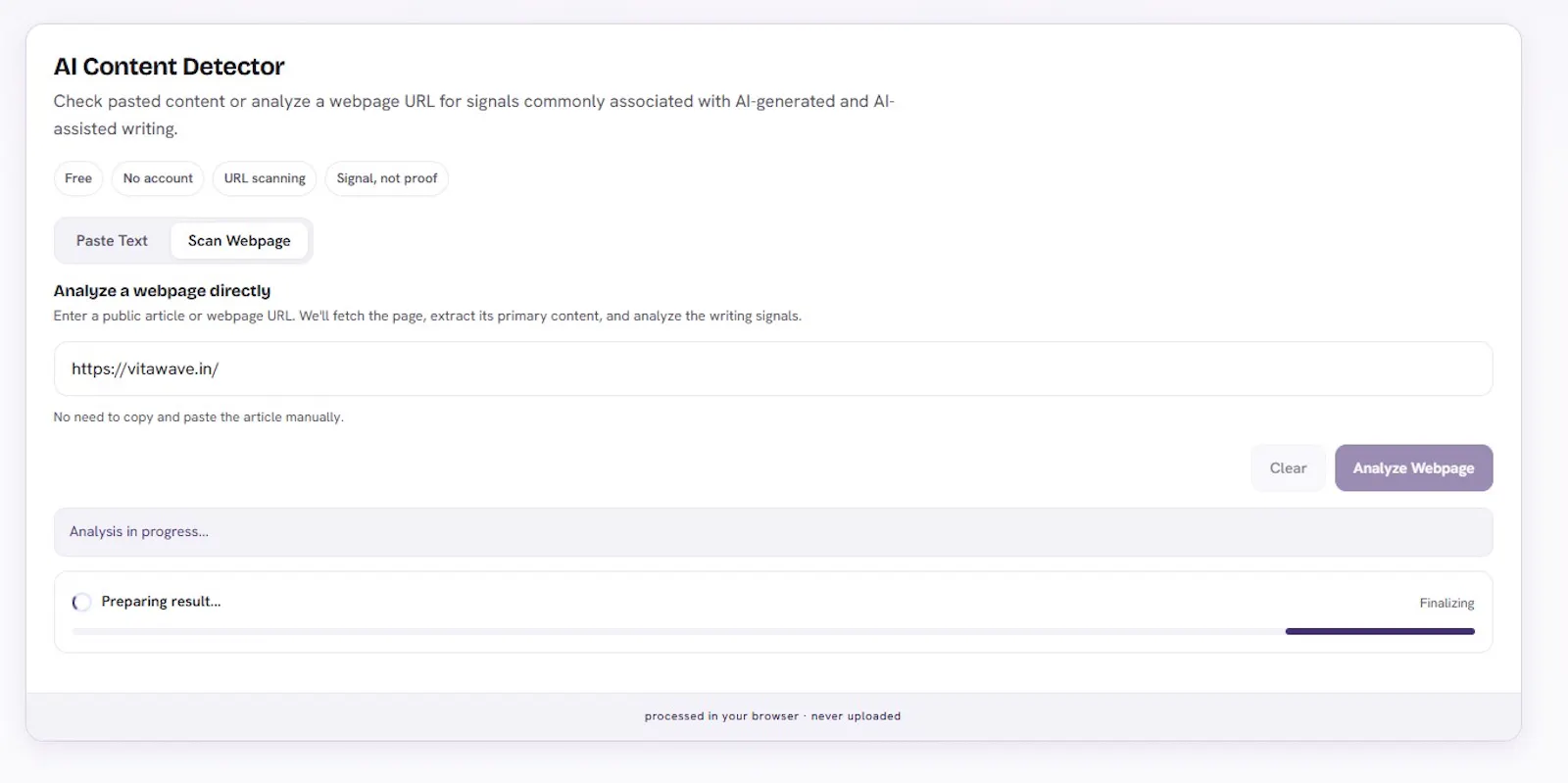 AI Content Detector screenshot 3