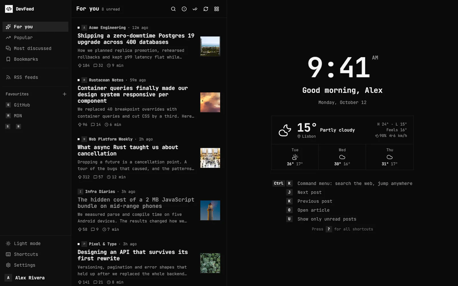 DevFeed screenshot 1