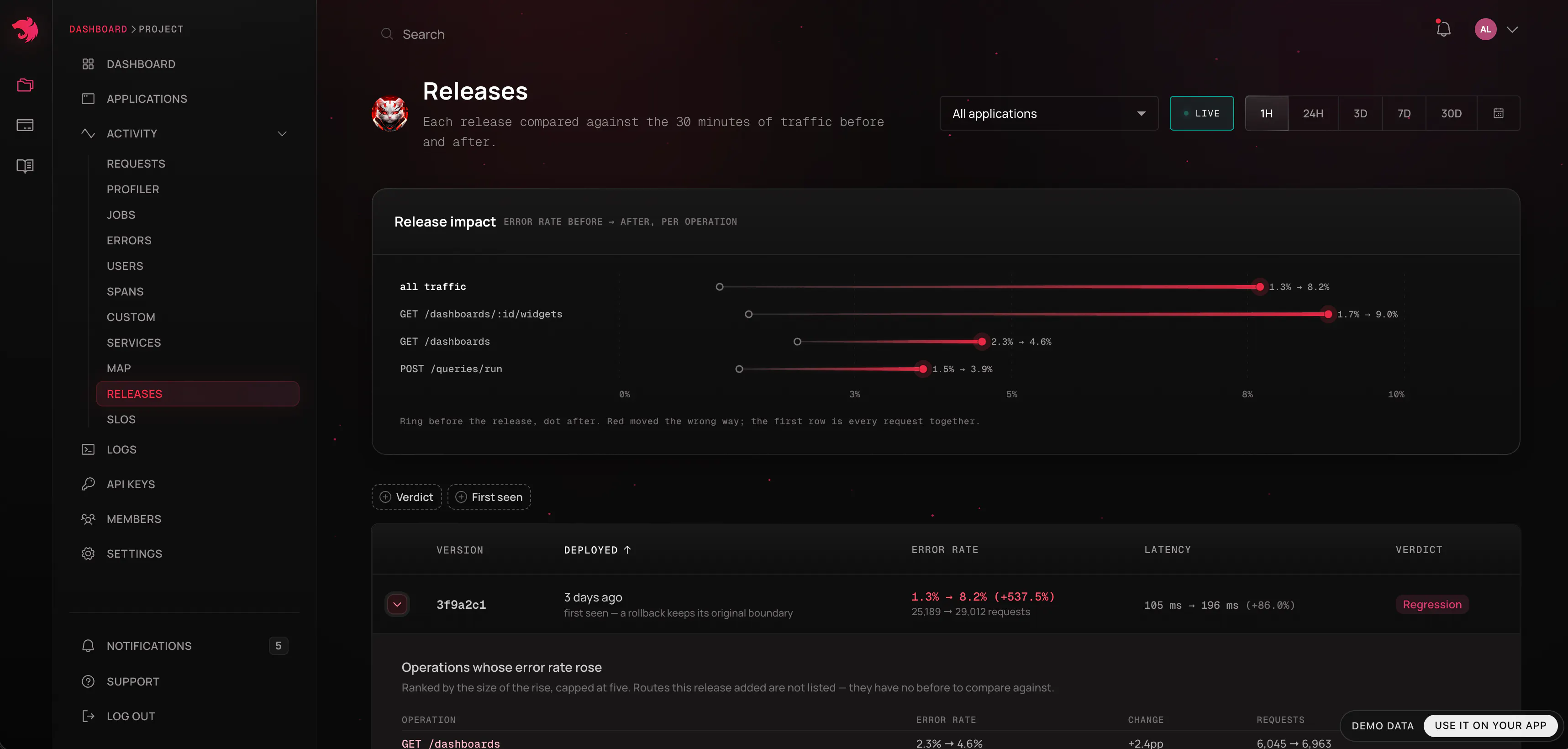 NestJS Observe screenshot 6