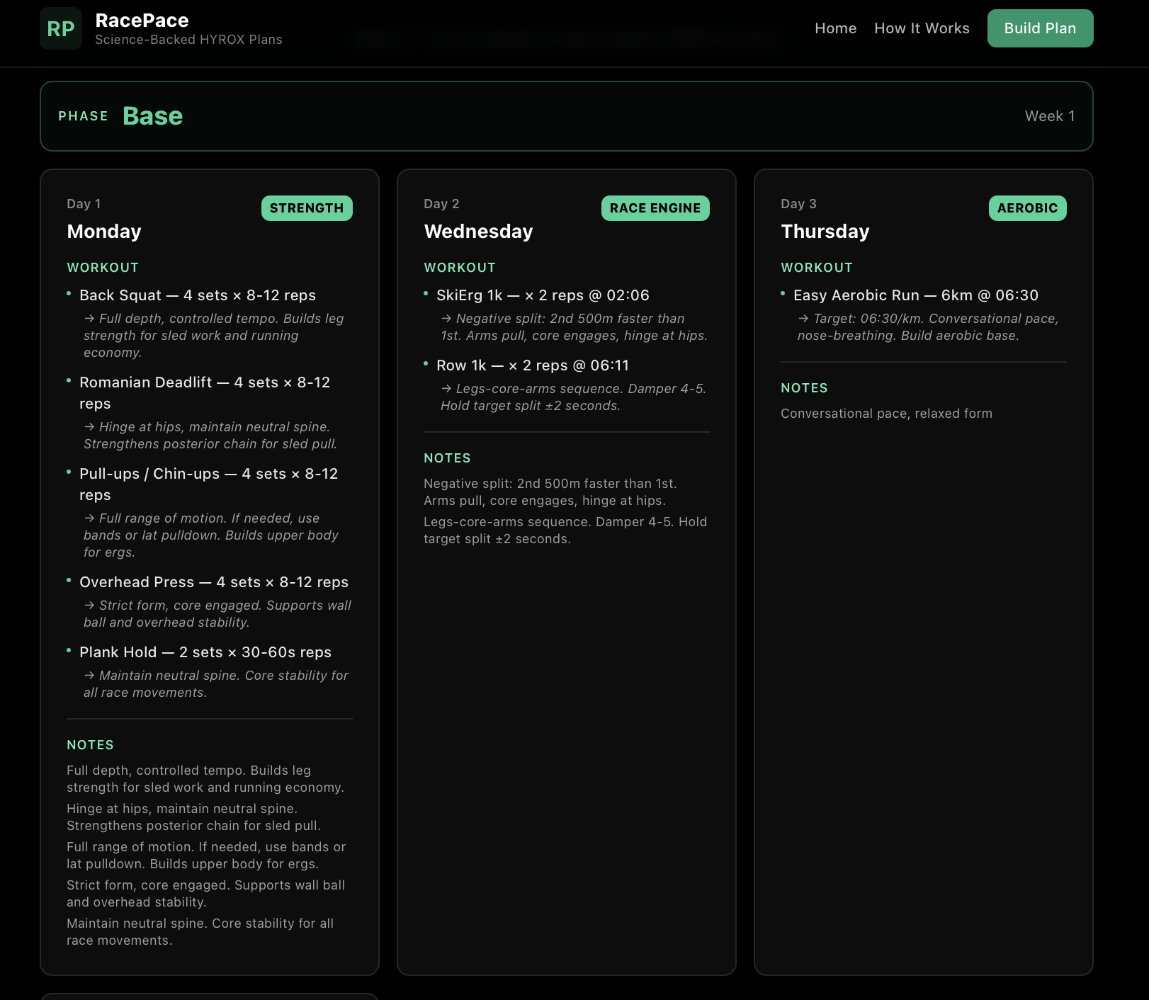 Race Pace - Screenshot 2 showing product features and functionality